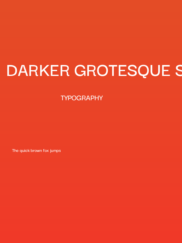 Darker Grotesque SemiBold Poster