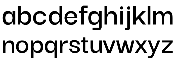 Darker Grotesque SemiBold Font LOWERCASE
