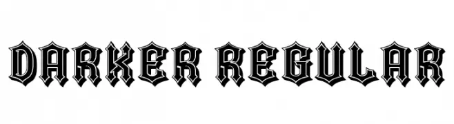 Darker Regular  font caratteri gratis