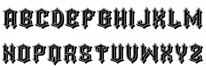 Darker Regular Font Litere mari