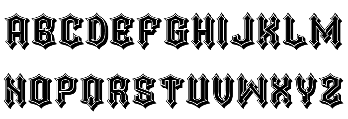 Darker Regular Font LOWERCASE