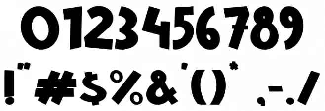 Darkflame Font OTHER CHARS