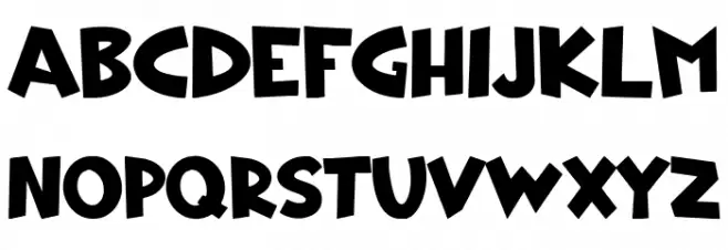 Darkflame Schriftart Kleinbuchstaben