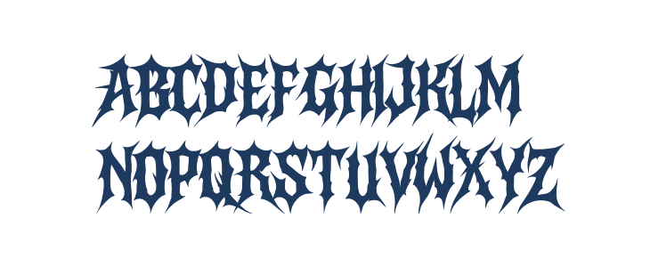 Darkhusk Regular Uppercase