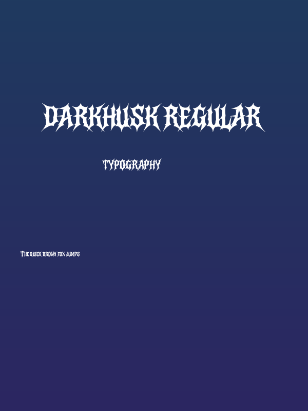 Darkhusk Regular Poster