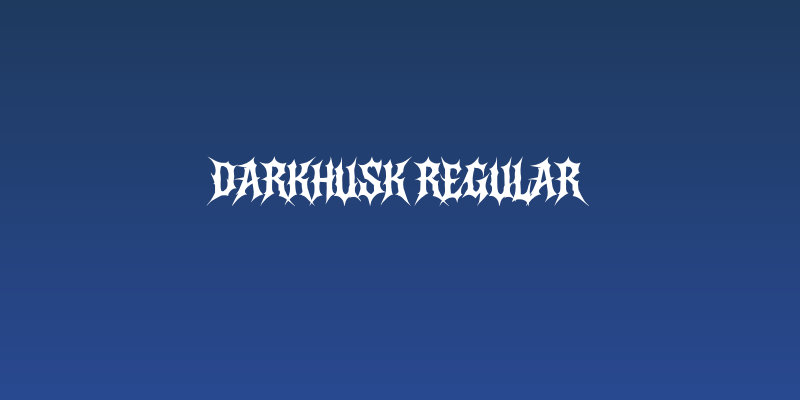 Darkhusk Regular Social Header