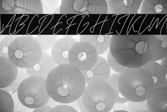 Darklight Font examples