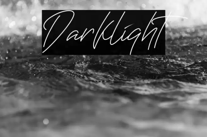 Darklight Font examples