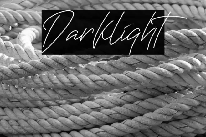 Darklight Font examples