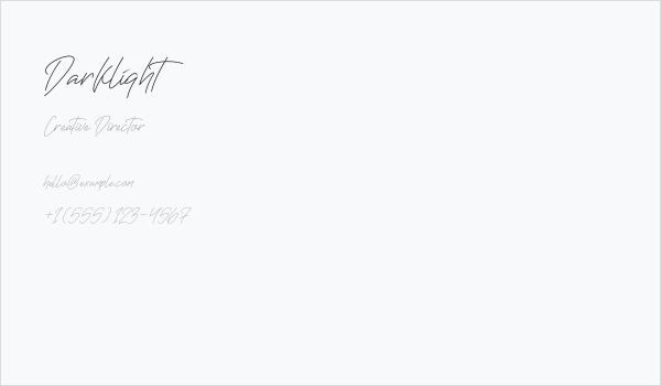 Darklight Business Card