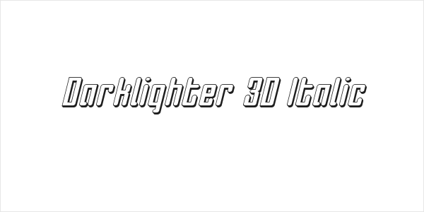 Darklighter 3D Italic Logo