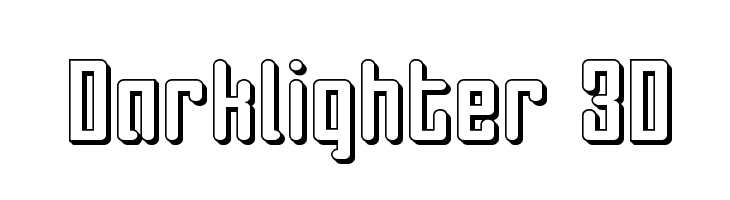 Darklighter 3D Font