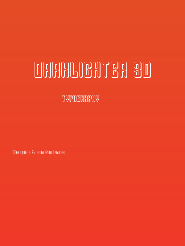 Darklighter 3D Poster