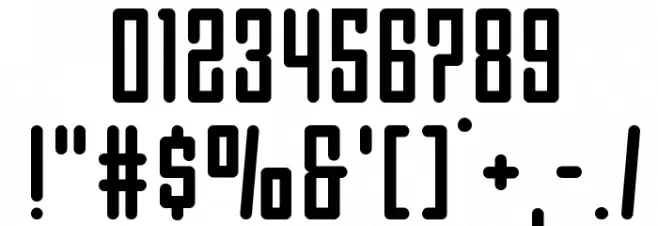 Darklighter Condensed Font OTHER CHARS