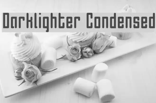 Darklighter Condensed Font examples