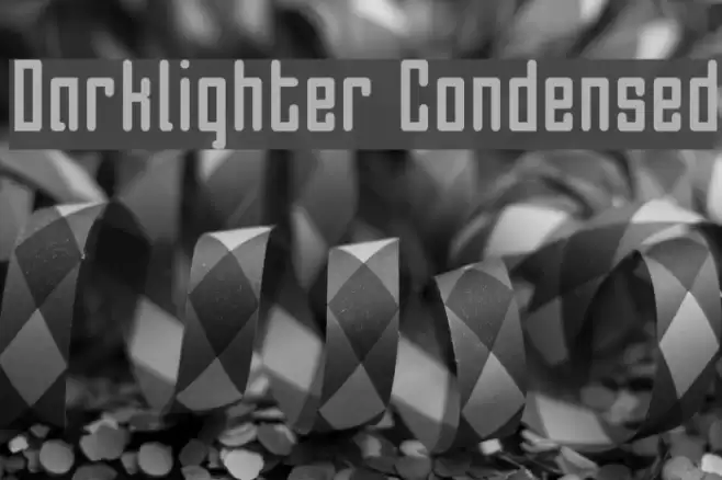 Darklighter Condensed Font examples