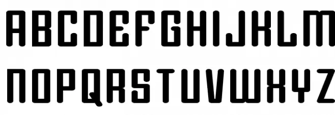Darklighter Expanded Schriftart Groß