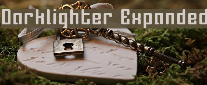 Darklighter Expanded Font examples