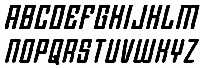 Darklighter Italic Font UPPERCASE