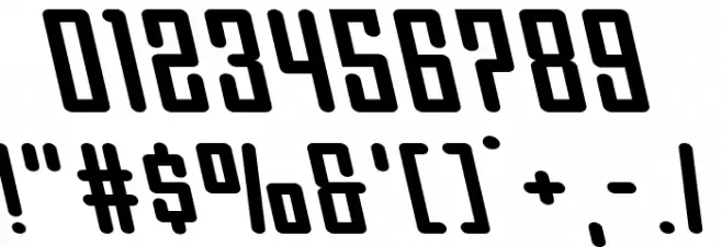 Darklighter Leftalic Font OTHER CHARS