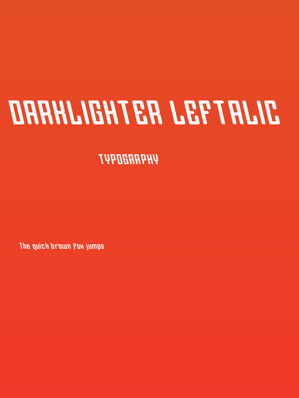 Darklighter Leftalic Poster