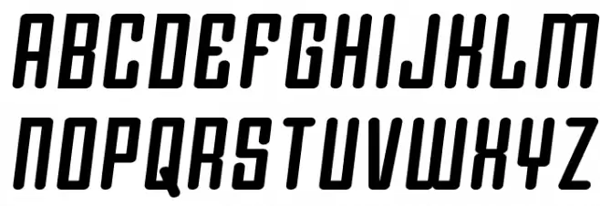 Darklighter Semi-Italic Polices MAJUSCULES