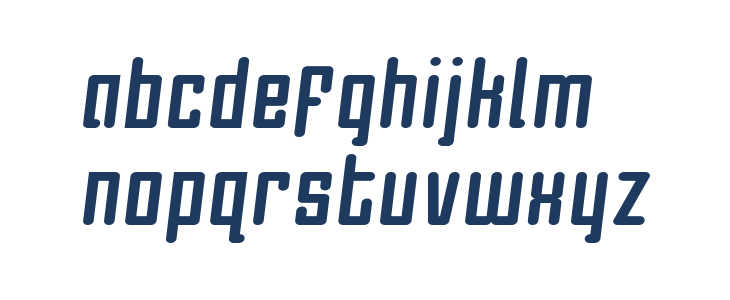 Darklighter Semi-Italic Lowercase
