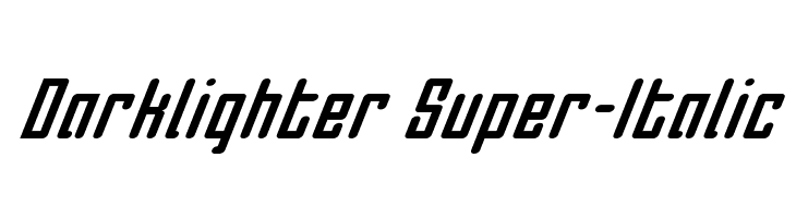 Darklighter Super-Italic  Fuentes Gratis Descargar
