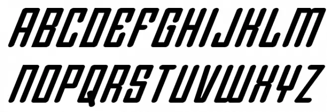 Darklighter Super-Italic Polices MAJUSCULES