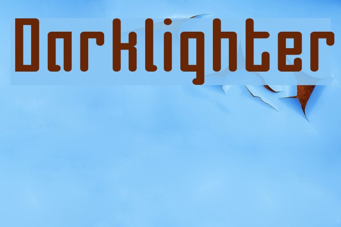 Darklighter Font examples