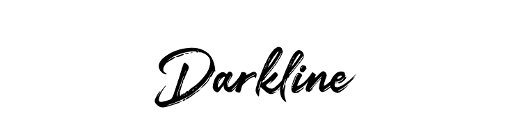 Darkline  フリーフォントのダウンロード