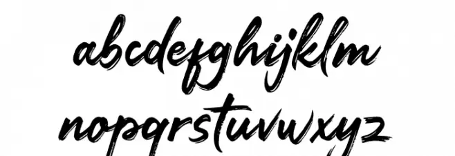 Darkline フォント 小文字