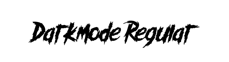 Darkmode Regular  font caratteri gratis