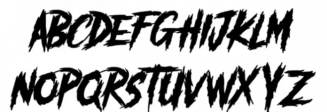 Darkmode Regular Schriftart Groß