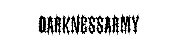 Darkness Army  baixar fontes gratis