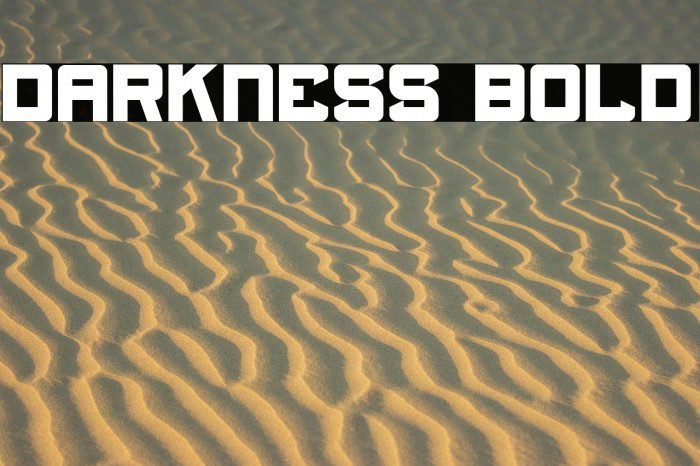 Darkness Bold Example 1