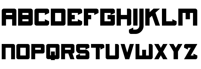 Darkness Bold Font LOWERCASE