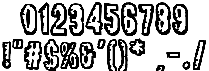 Darkness Boulevard Font OTHER CHARS