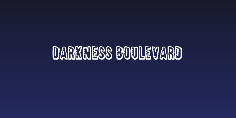 Darkness Boulevard Social Header