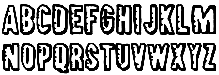 Darkness Boulevard Font LOWERCASE