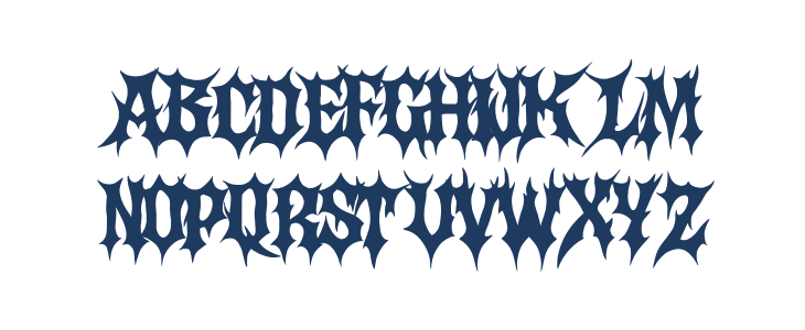 Darkness Regular Uppercase