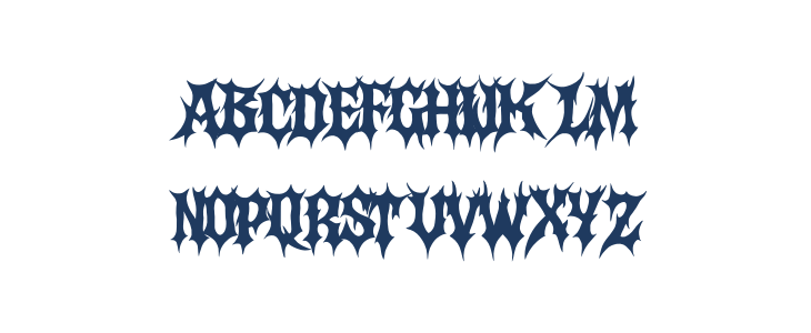 Darkness Regular Lowercase