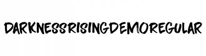 Darkness Rising DEMO Regular  font caratteri gratis