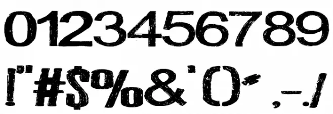 Darkness of the night Font OTHER CHARS