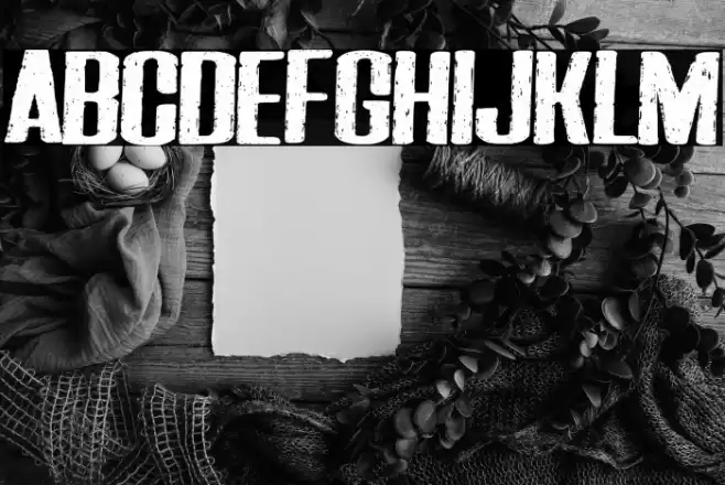 Darkness of the night Font examples