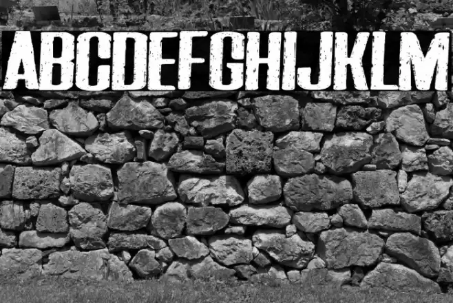 Darkness of the night Font examples