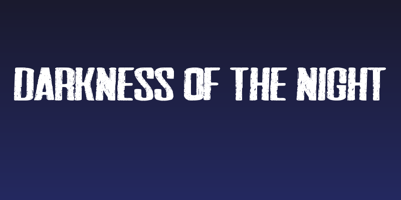 Darkness of the night Social Header