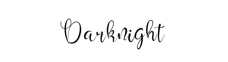 Darknight  フリーフォントのダウンロード