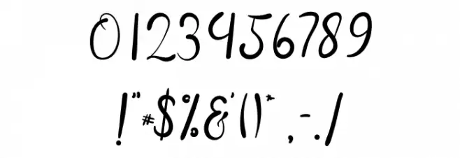 Darknight Font OTHER CHARS