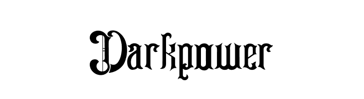 Darkpower  नि: शुल्क फ़ॉन्ट्स डाउनलोड